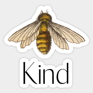 Sophisticated Graphic Bee Kind "Be Kind" Sticker